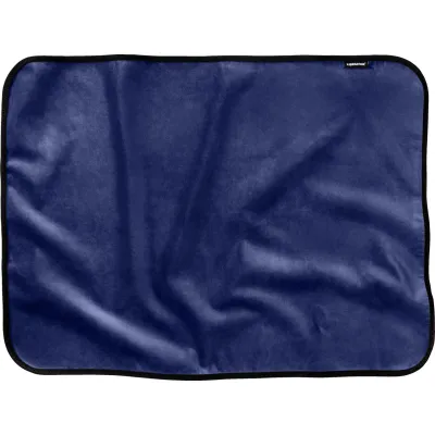 Fascinator Mini Throw Moisture Proof Sensual Blanket Microvelvet Royal Blue 36 x 26