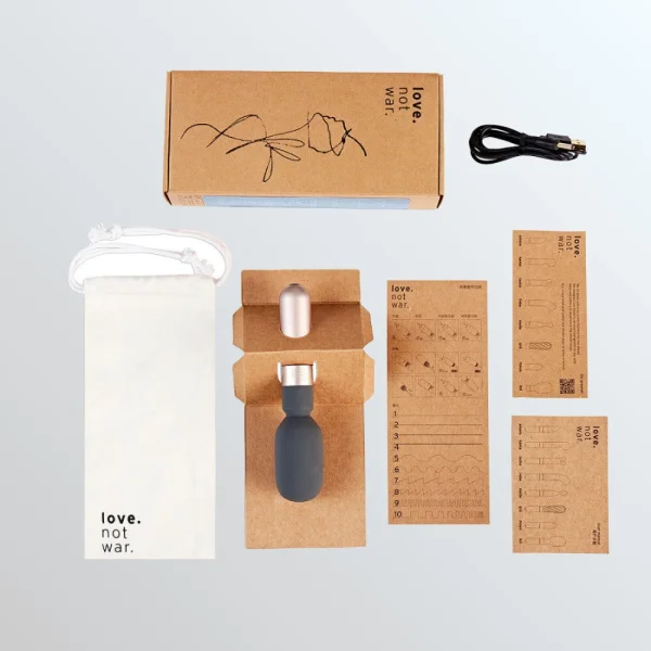 Love Not War Koi Sustainable Made Petite Wand - Grey