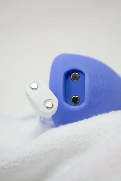 AER Silicone Rechargeable Waterproof Pressure Wave Suction Toy By Dame - Periwinkle