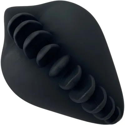 Shagger Soft Silicone Dildo Base Stimulation Cover For Harness Play Black