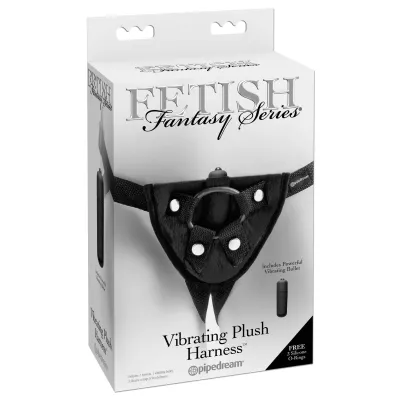 Fetish Fantasy Series Vibrating Plush Harness Black