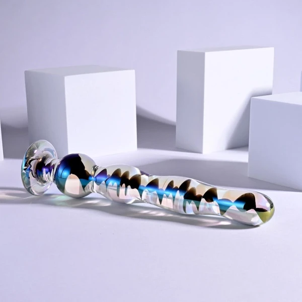 Playboy Pleasure Jewels Wand Glass Dildo