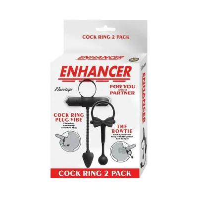 Cock Rings Enhancer Cockring 2 Pack Black