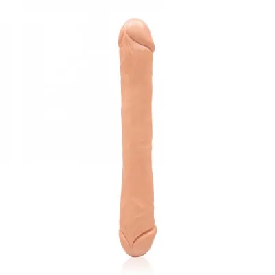 Exxtreme Double Dong 14 5 inches Beige