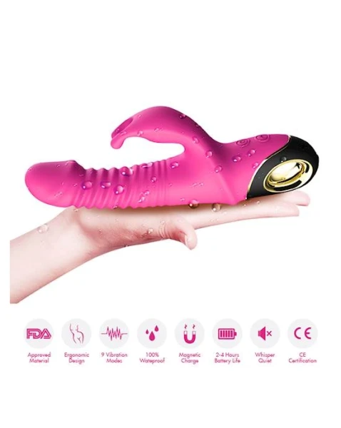 Brave Thrusting Rabbit Vibrator