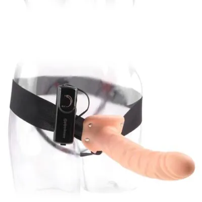 Fetish Fantasy 8 in Vibrating Hollow Strap On