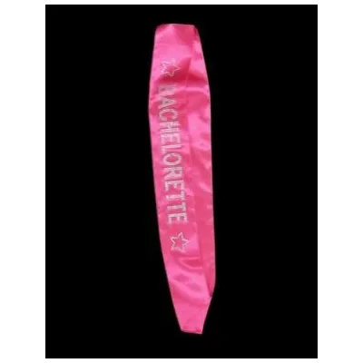 Bachelorette Sash with Crystals Black