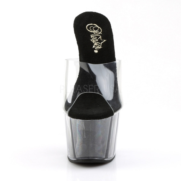 ADORE-701G - 7" Stiletto Heel Glitter Filled PF Slide — image 6 of 8