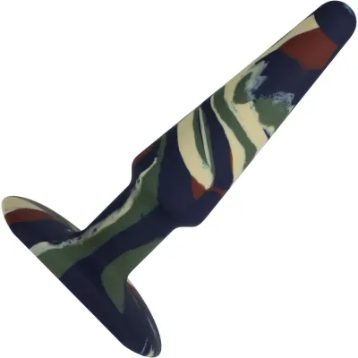 A Play Groovy Silicone 5 Anal Plug By Doc Johnson Camouflage