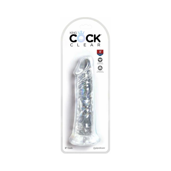 King Cock Clear 8in Cock — image 16 of 16
