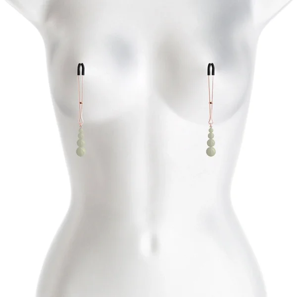 Bound Adjustable G2 Glow In The Dark Nipple Clamps by NS Novelties - Rose Gold