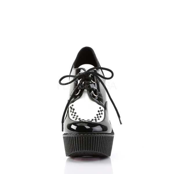 5 1/4 inches Wedge PF Two Tone Creeper w/Interwoven Apron Detail — image 2 of 4