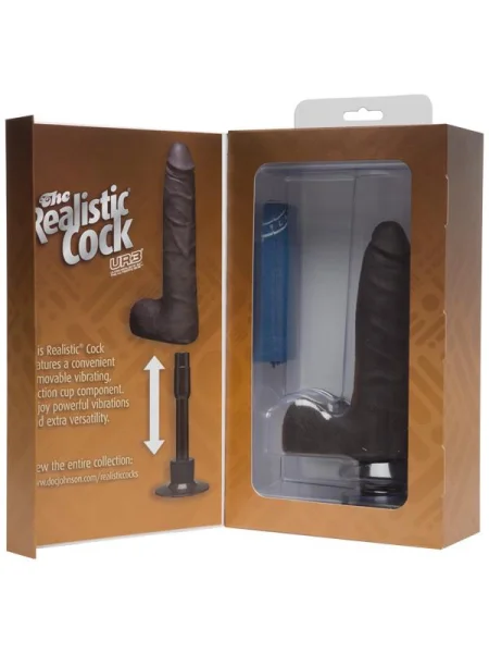 Realistic Cock - UR3 Vibrating SLIM With Balls 7in/9in