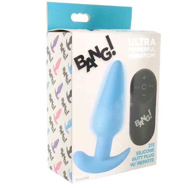 Bang! 21X Vibrating Remote Butt Plug