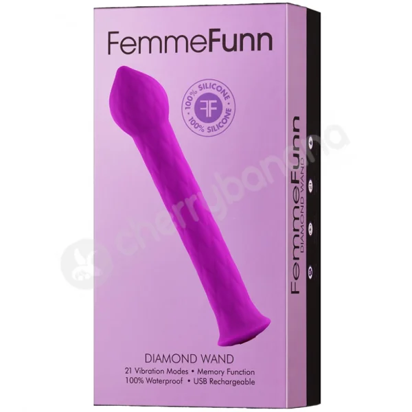 Femme Funn Purple Diamond Wand Vibrator