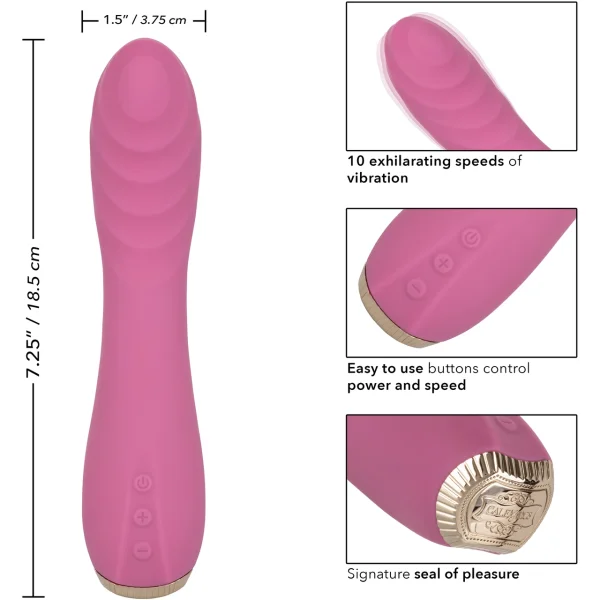 Uncorked Pinot Waterproof Rechargeable Silicone G-Spot Vibrator By CalExotics