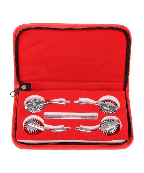 Torment Stainless Steel Wartenberg Pinwheel Set with Case — image 7 of 7