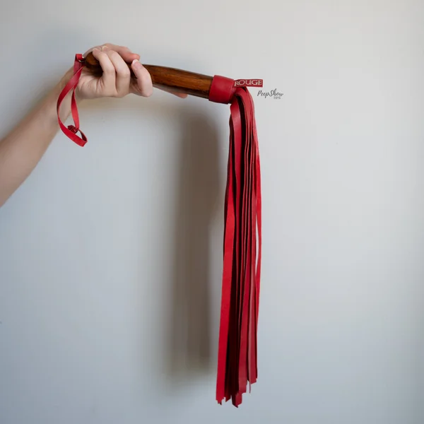 Wooden Handle Leather Flogger — image 15 of 25