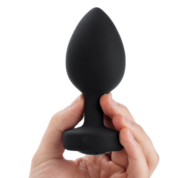 b-Vibe Vibrating Jewel Plug Xxl Black