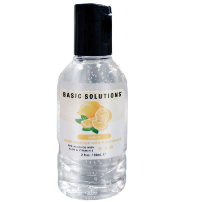 Topco Basic Solutions Hand Sanitizer Gel Lemon 2oz