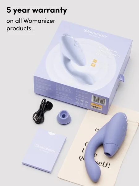 Womanizer Duo 2 Rechargeable Silicone G-Spot and Clitoral Stimulator
