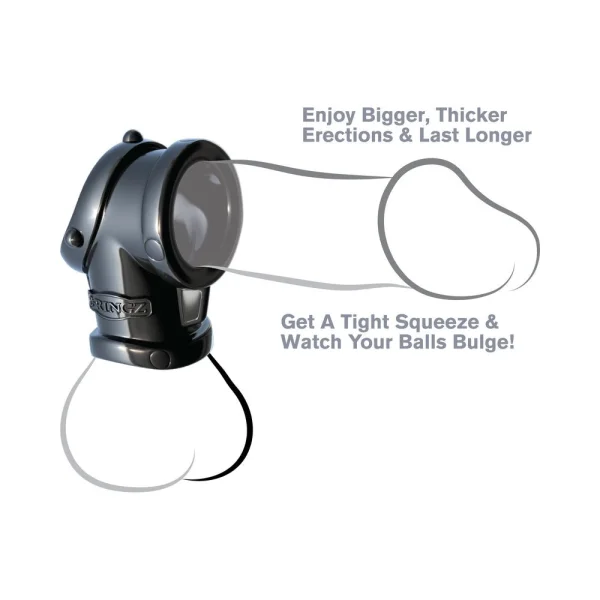 Fantasy C-Ringz Cock Pipe Ball Stretcher Black