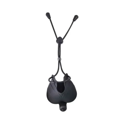 My Cock Ring Vibrating Scrotum Pouch Cinch With Bullet Silicone Waterproof Black