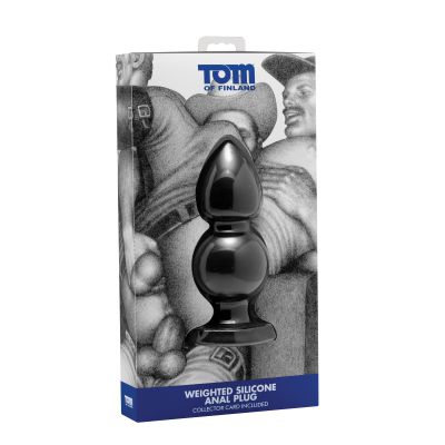 Black Silicone Anal Plug