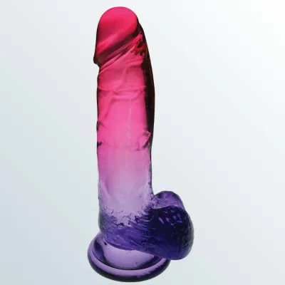 Shades 8 quot Gradient Jelly Dong Pink and Plum