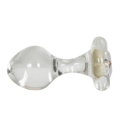 Crystal Delights Small Clear Plug Aurora Borealis
