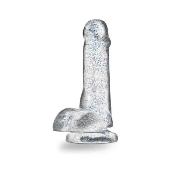 Naturally Yours - 6" Glitter Cock - Sparkling Clear — image 8 of 17