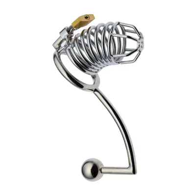 Kinki Chastity Anal Cage Silver 45mm
