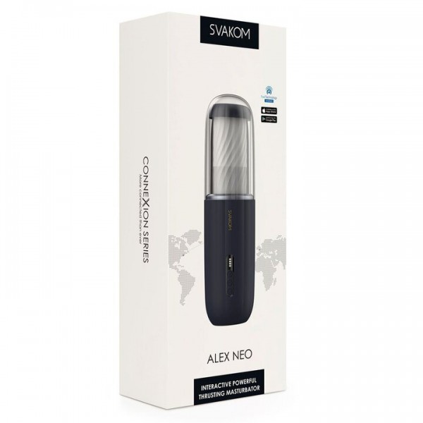 Svakom Alex Neo 7 Function App Controlled Thrusting Masturbator