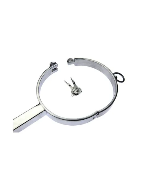 Kink Range Neck And Hand Cuffs - Large - Silver