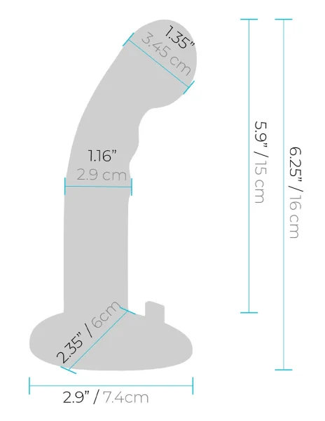 Pegasus 6" Ripple P-Spot & G-Spot Peg Strap-On Set