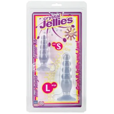 Crystal Jellies Anal Delight Trainer Kit Clear