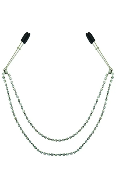 Midnight Bling Nipple Clamps by Sportsheets