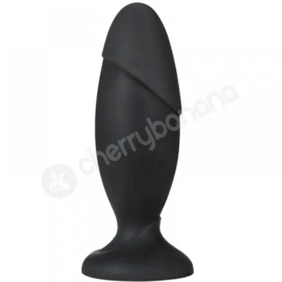 Anal Adventures Platinum Silicone 5 75 Rocket Plug Black