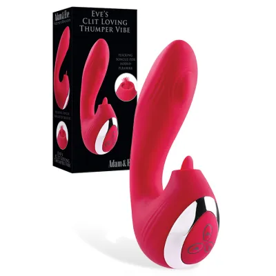 Adam and Eve 5 8 Clitoral G Spot Loving Thumping Vibrator with Tongue