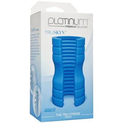 Platinum The Tru Stroke Ribbed Blue
