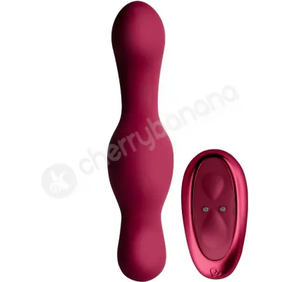 Rocks Off Ruby Glow Blush Ride On Vibrator Dual Purpose Pleasure Wand Saddle Vibe