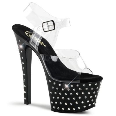 STARDUST 708 7 Heel 2 3 4 R S Studded PF Ankle Strap Sandal