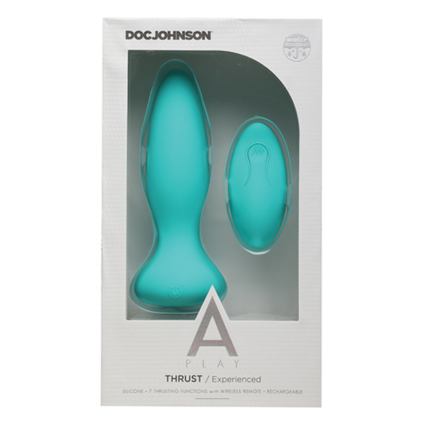 Doc Johnson A Play Thrust Experienced Rechargeable Silicone Anal Plug w/Remote