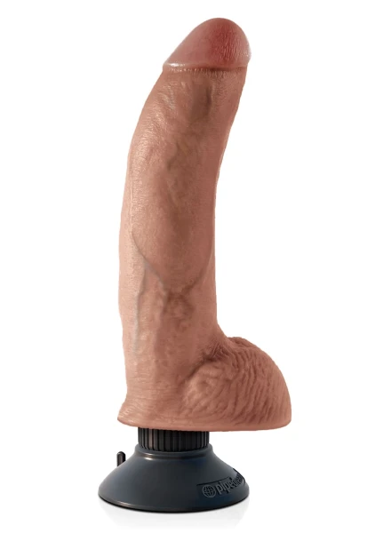King Cock 9'' Vibrating Cock with Balls
