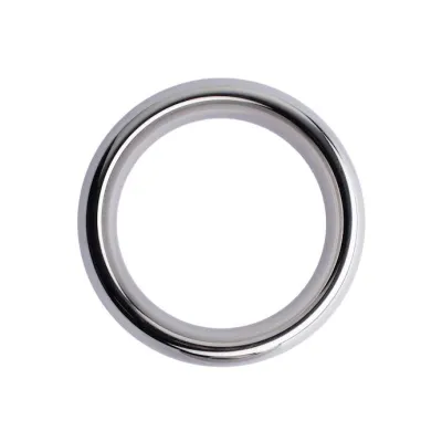Kink Range Stainless Steel Curved Penis Head Ring 1 9 Inch Silver 50mm