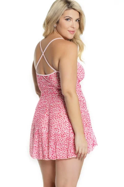 Oh My Heart Babydoll with G-String By Coquette