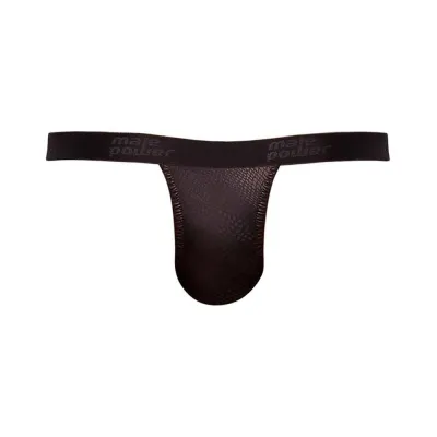 Male Power Cobra Micro V Thong L XL Black