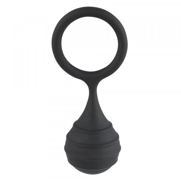 Black Velvet Cock Ring And Weight