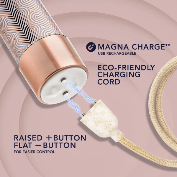 The Collection Lattice Limited Edition Rechargeable Waterproof Slimline Vibrator By Blush - Rose Gold
