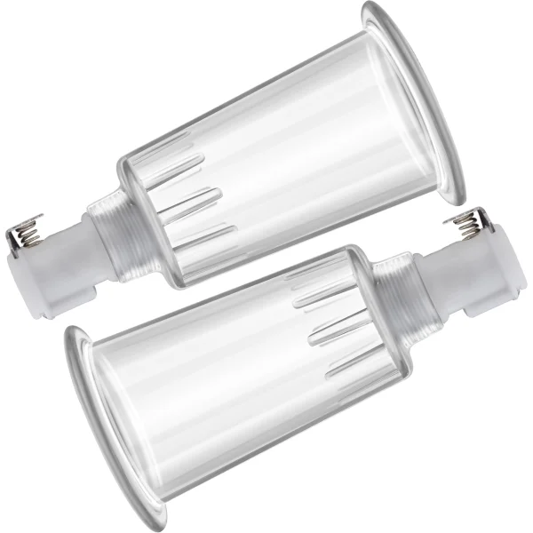 Temptasia Nipple Pumping Cylinders – Set of 2, 1 Inch Diameter By Blush